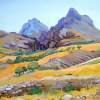 Odzasar Snake Mountain - Oil On Canvas Paintings - By Arthur Khachar, Impressionism Painting Artist